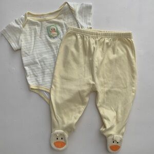 Yellow Duck Baby One Piece 3-6 Month